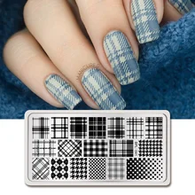 Прямоугольная животная тема для стемпинга ногтей пластины озорные коты играющие изображения маникюр Дизайн ногтей штамп животное шаблон DIY дизайн