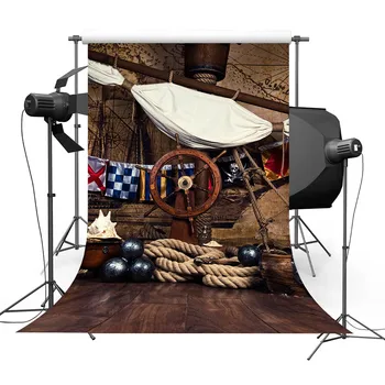 

Photography Backdrops Pirate Ship Deck Navigation Theme Birthday Party Newborn Baby Props Photo Background Studio