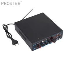 Proster 800 Вт HIFI Цифровой Bluetooth стерео аудио усилитель FM SD радио микрофон автомобильный домашний аудио усилитель с пультом дистанционного управления