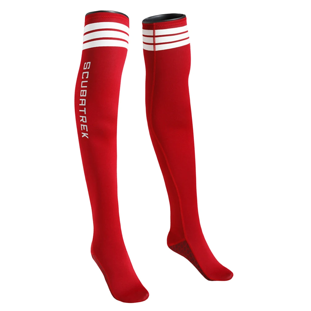 1.5mm Neoprene Women Diving Long Socks Water Sport Scuba Swim Snorkeling Surfing Wetsuit Booties Beach Dive Stocking Fin Sock