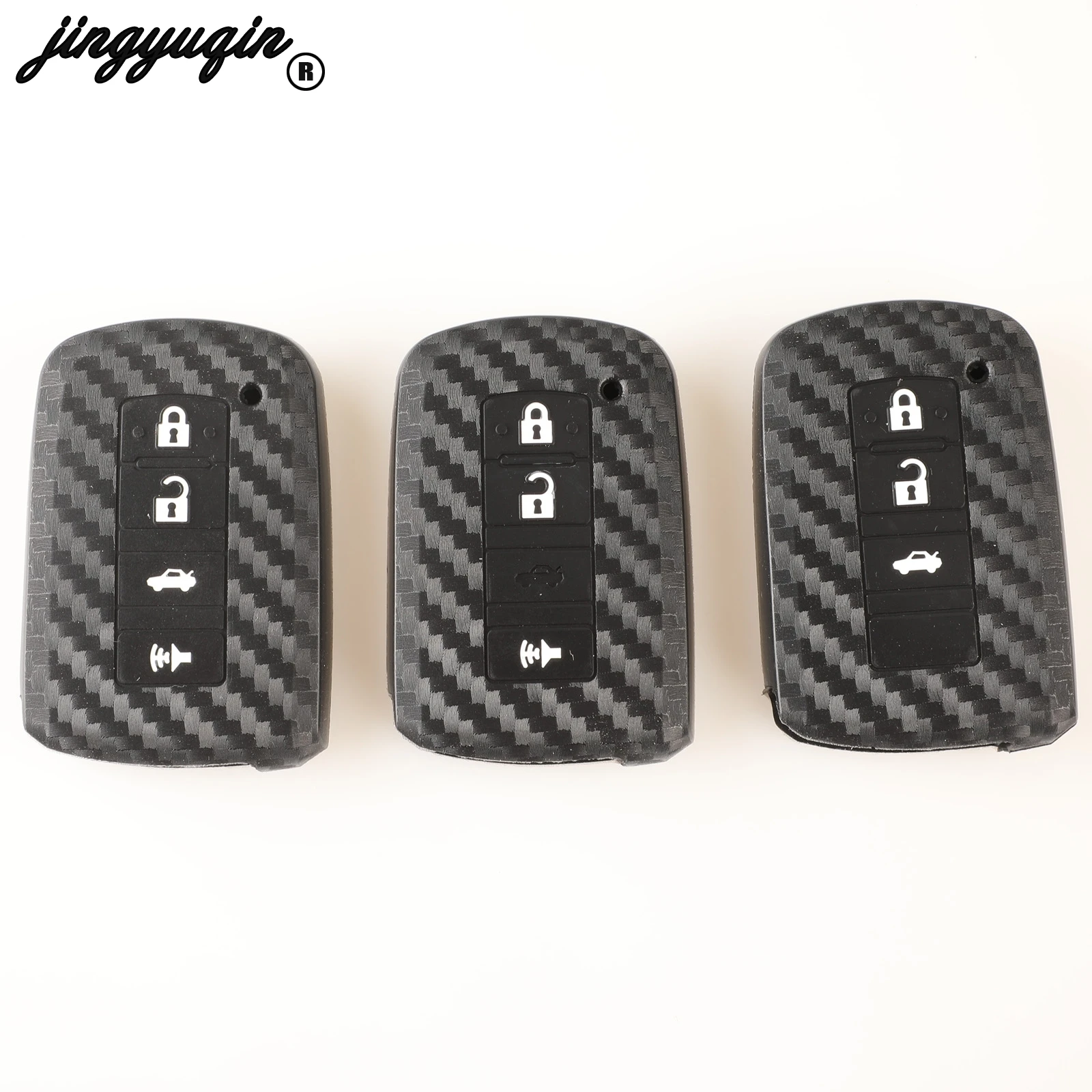 Силиконовый чехол для ключа jingyuqin Toyota Camry Corolla Avalon Rav4 Land Cruiser Auris Highlander Prius|Футляр