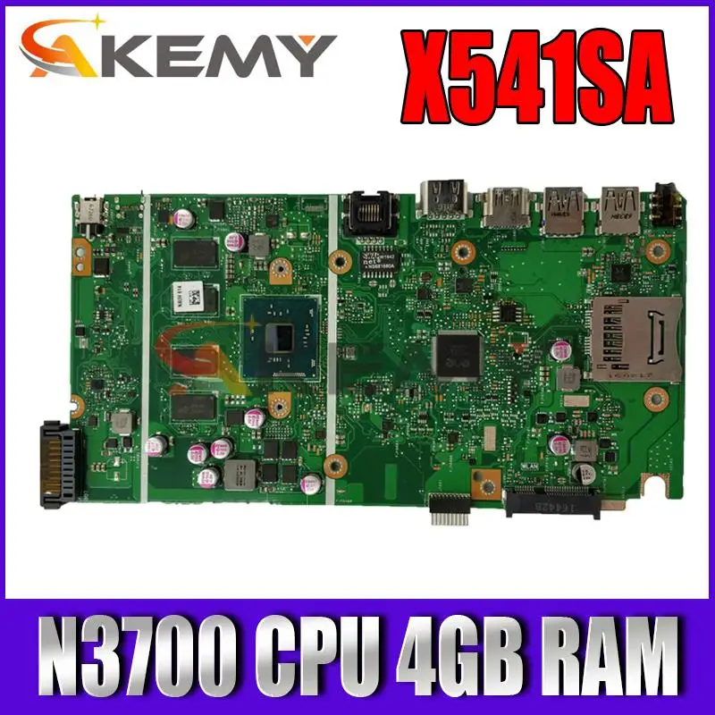 AKEMY X541SA motherboard For ASUS X541 X541S laptop mainboard test OK N3700 cpu 4GB RAM | Компьютеры и офис