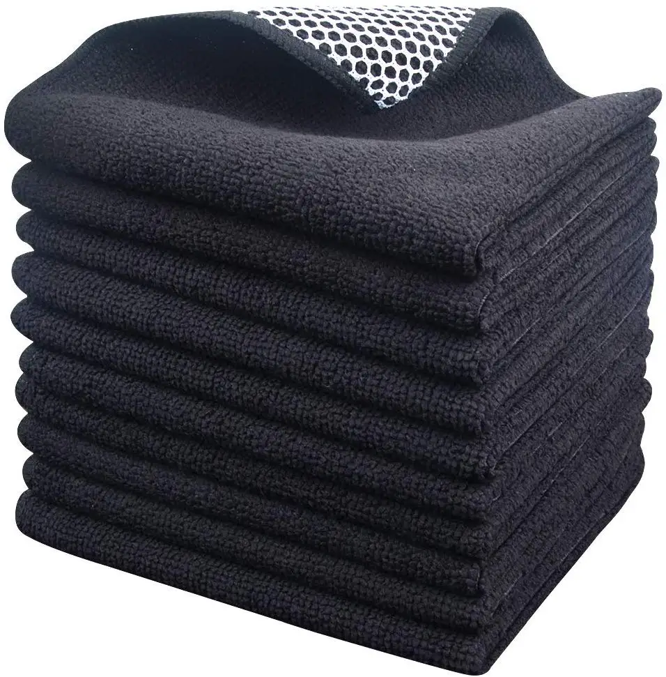 Sinland Super Absorbent Microfiber Dish Cloths Best Kitchen Cloths Cleaning Cloths with Poly Scour Side 12Inchx12 Inch 10 Pack Sinland Super Absorbent Microfiber Dish Cloths Best Kitchen Cloths Cleaning Cloths with Poly Scour Side 12Inchx12 Inch 10 Pack