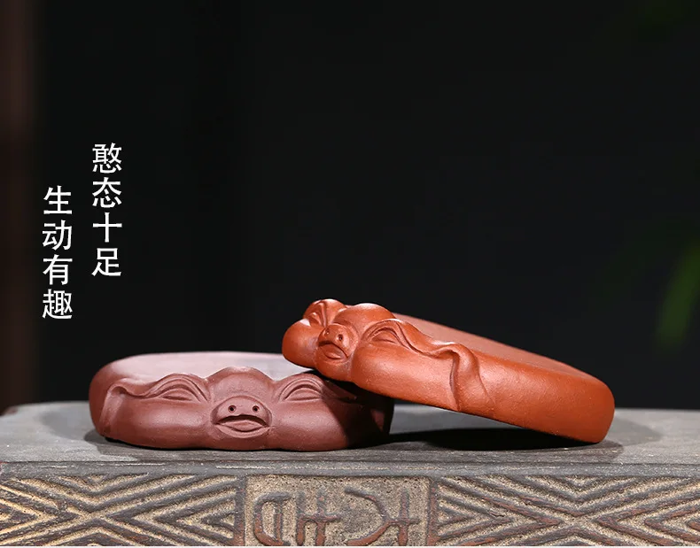 Piggy Saucer Coaster Clay Tea Ornaments Wholesale Sculpture Manufacturers Craft Gift Customization Printed Logo