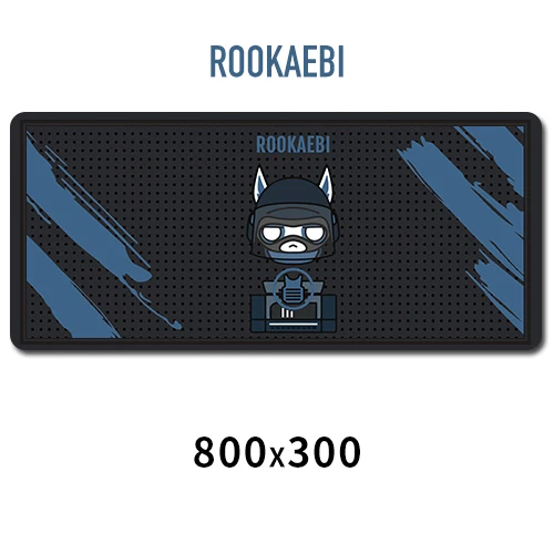 Rainbow Six Siege коврик для мыши резиновый 800x300 мм супер большие коврики для компьютерной мыши игровой коврик для клавиатуры XL для настольного ноутбука ПК - Цвет: ROOKAEBI