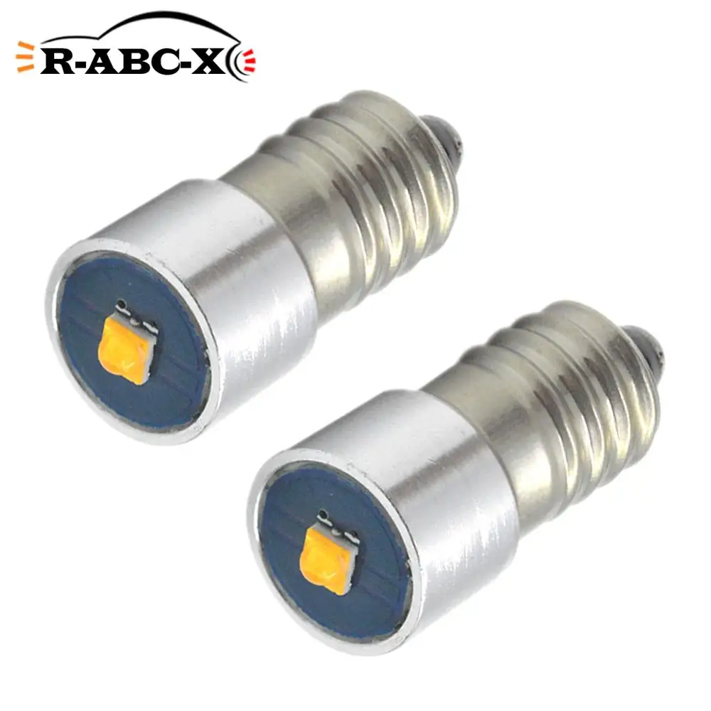 DC3V AC/DC 4 5 V 6 30V белый желтый E10 C'ree светодиодный обновленная лампа 3W аварийный