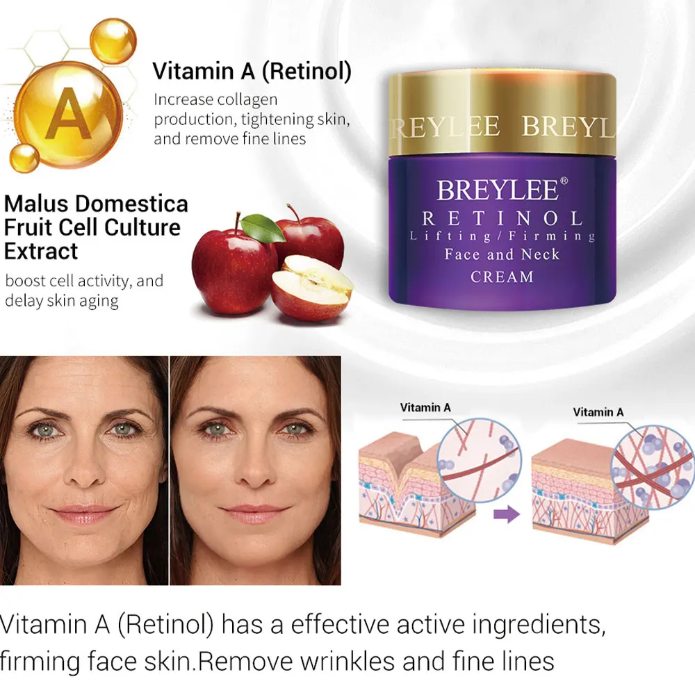 

Retinol Face Cream Eye Cream Lifting Anti-aging Fade Wrinkles Fine Lines Firming Remove Eye Bag Facial Eye Skin Care