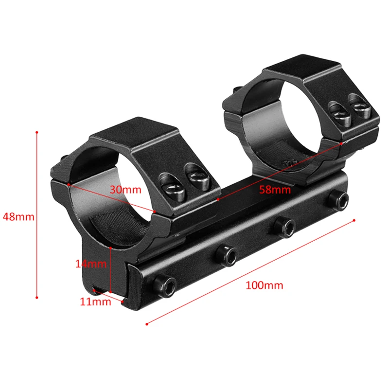 Rifle Scope Mount Ring FIRE WOLF Scope Mount Ring 25.4mm/30mm Hunting Airsoft Accessories ar15 Double Clamp Metal Tactical Fits 11mm Dovetail Rail