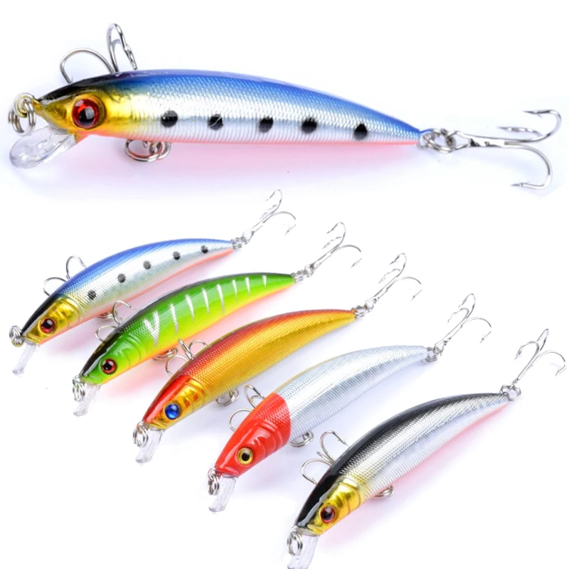 1 шт. приманка для рыбалки 3D глаза плавающая Minnow Aritificial Laser воблеры Crankbait жесткая