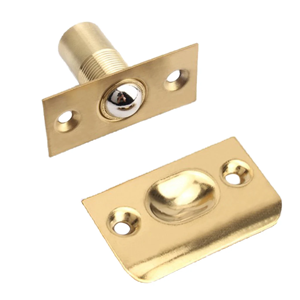Stainless Steel Door Latches Cupboard Cabinet Roller Ball Latch Lock Wooden Door Stops Furniture Hardware