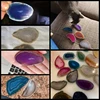10Pcs 50-80mm Irregular Natural Onyx Agates Geode Slice Decor No Hole Reiki Healing Chakra Stone for Home Decorat Healing Gift 3