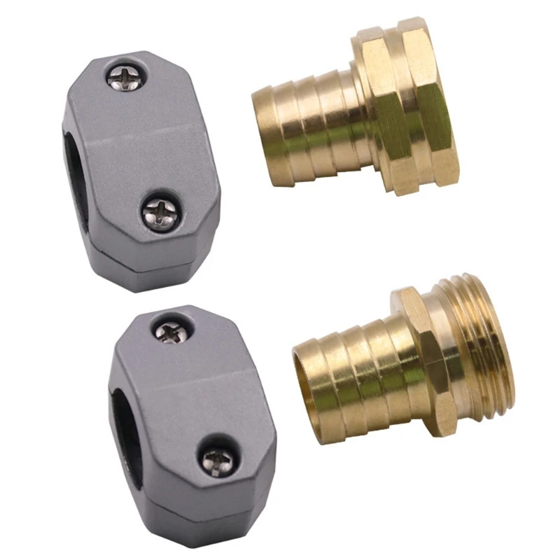 

3/4" 5/8" Garden Water Pipe Joint Male Female Connector Fasteners Hose Repair Tool Kit