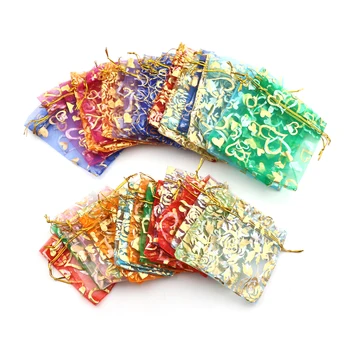 

20pcs/lot Mix Color Drawstring Bags Organza Bags Jewelry Packaging Drawable Bags Gift Pouches 7x9cm 3X4 Inch