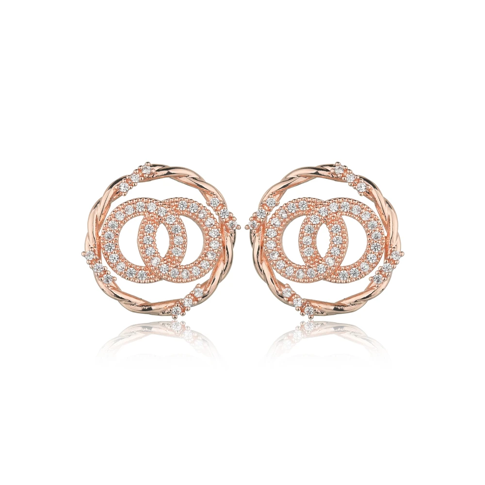 Серьги-гвоздики в Корейском стиле женские круглые простые маленькие модные