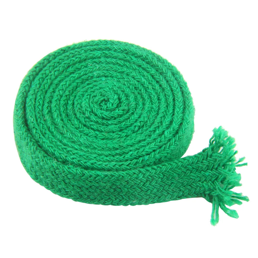 Cotton Rope 10mm Hollow Flat Twisted Cord Multicolor Woven String Waist Rope Handmade Home Craft DIY Pants Shoe Cap Decor 5M cotton rope