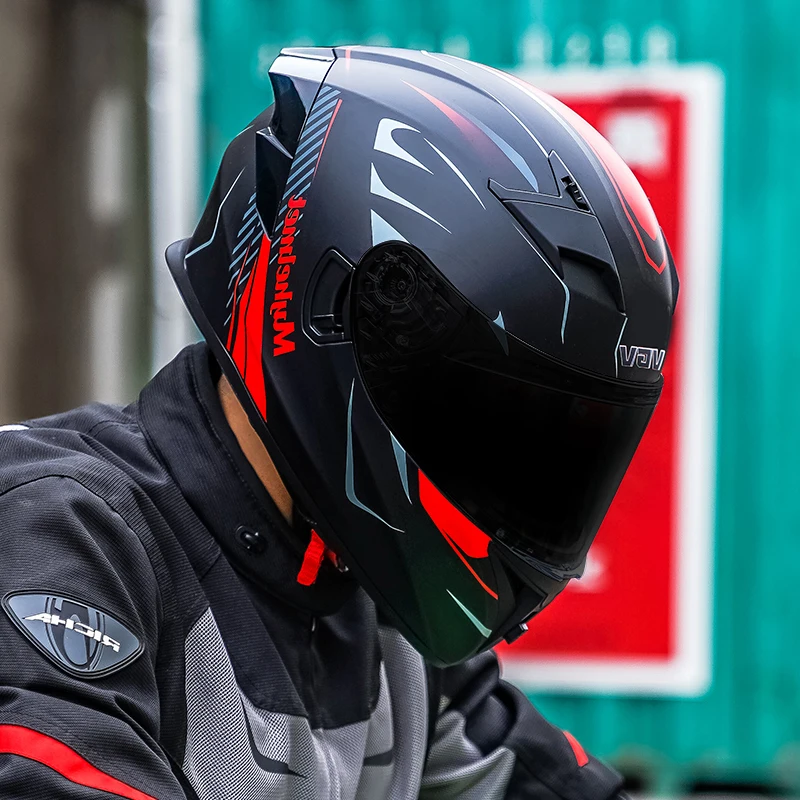 Modular motorcycle helmet flip full face racing helmet cascos para moto  double lens can be equipped with Bluetooth capacete DOT|Helmets| -  AliExpress