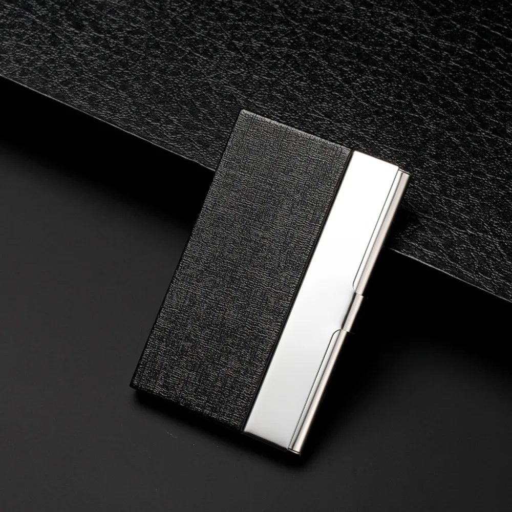 Long stainless steel business card case Pocket Stainless Steel Metal Business Card Holder Case ID Credit Wallet 1104#B