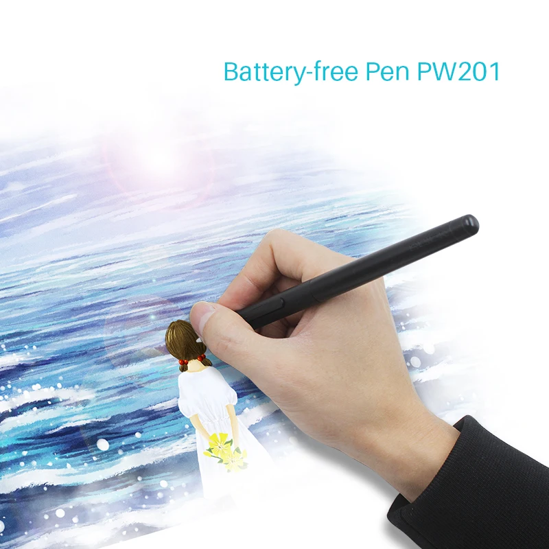 Huion PW201 for Graphic Tablet H430P Battery-free Drawing Pen with Two Shortcut Keys For Painting Stylus - Image 3