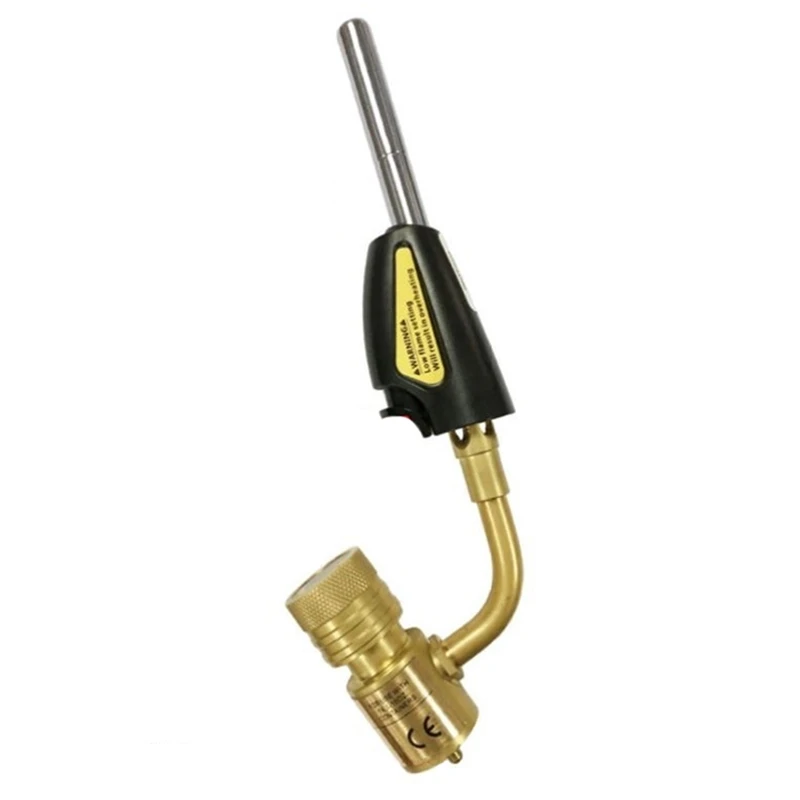 

Gas Brazing Torch Self Ignition Trigger Cartridge Propane Welding Plumbing Cga600 Burner Heating