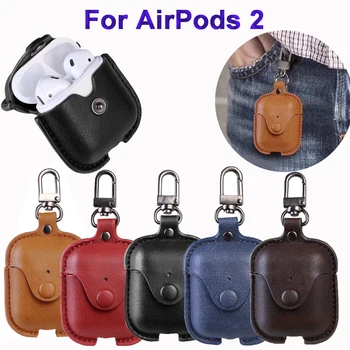 

Earphone Case For Leather Case Luxury Genuine Cover For 2 Case Earphone Accessories Earphone Bags High Quality