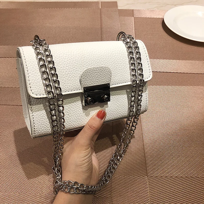 

Bag Women's 2019 New Style Spring Korean-style Crossbody Bag Versatile Chain Square Sling Bag Fashion Simple Small Bag