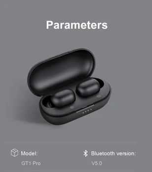 

GT1 Pro Large Battery TWS Bluetooth Earphones Touch Control Wireless Headphones HD Stereo With Dual Mic Noise Isolation