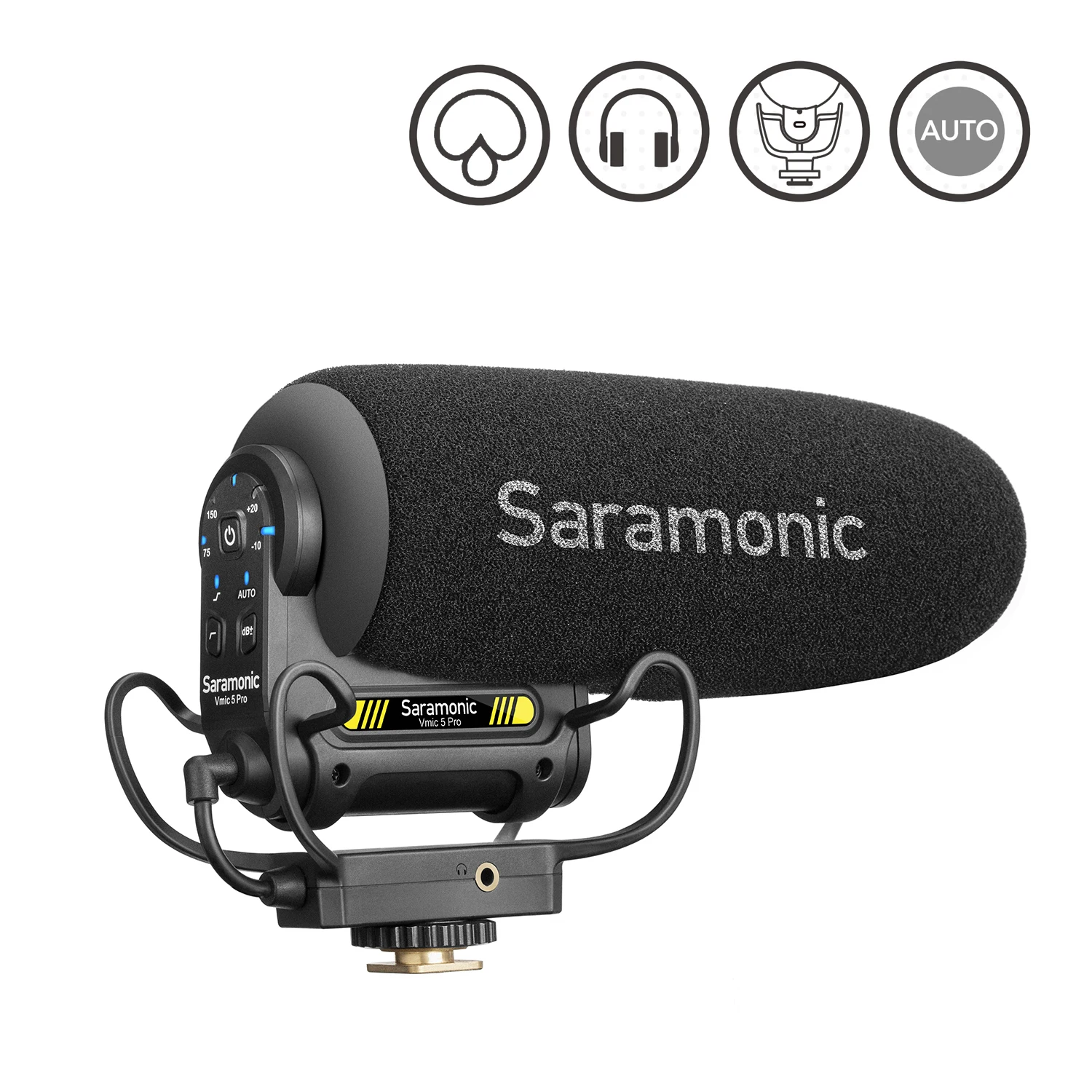 Saramonic Vmic5 Super-Cardioid On-camera Shotgun Microphone for DSLR Mirrorless Video Cameras Youtube Streaming Blogger Vlog 