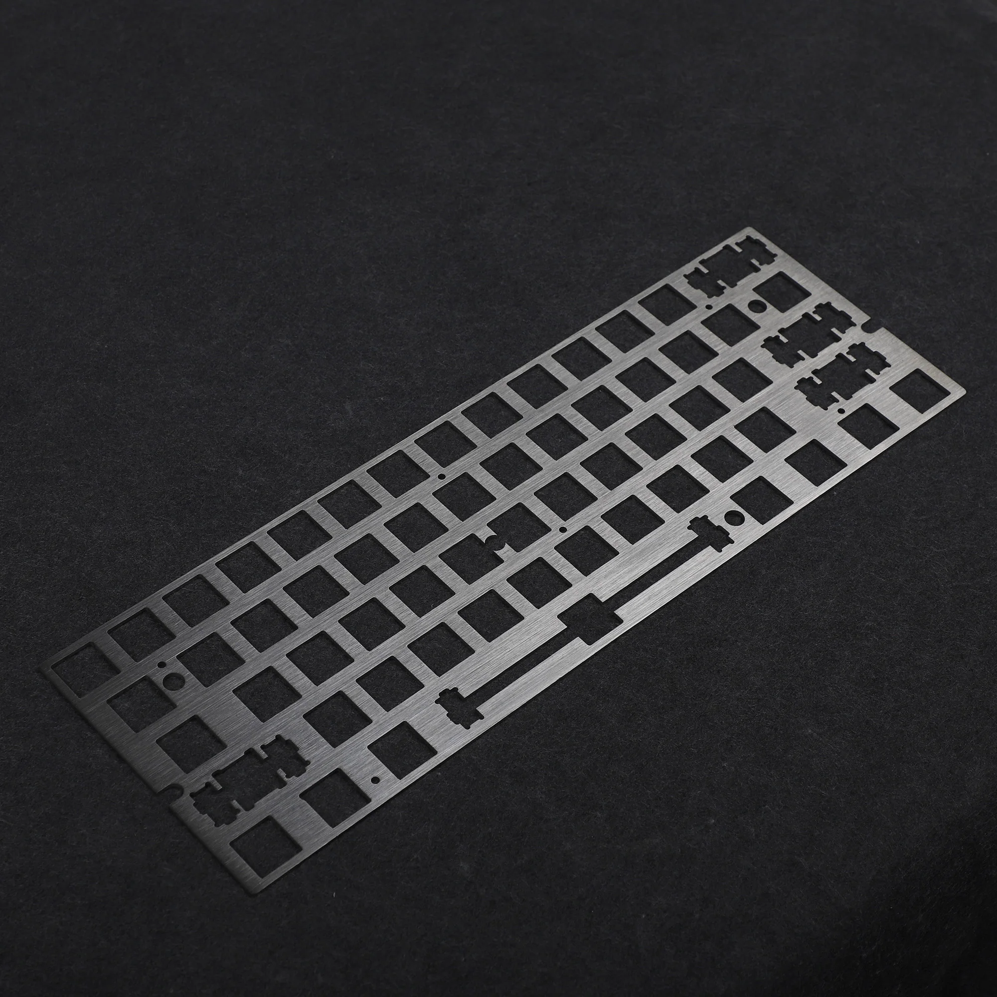 Estabilizadores Montados em Placa para Hot Swap Pcb Acabamento em Alumínio Escova Aço Latão Ansi Anodizado Posicionamento Board Plate Gk61 Gh60 - Imagem 2