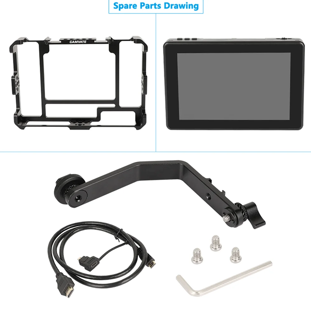 CAMVATE FeelWorld LUT7S 7 3D LUT 4K ġ ũ ʵ  (   ) Cage Rig & Arm Support & Mini/Micro Cable