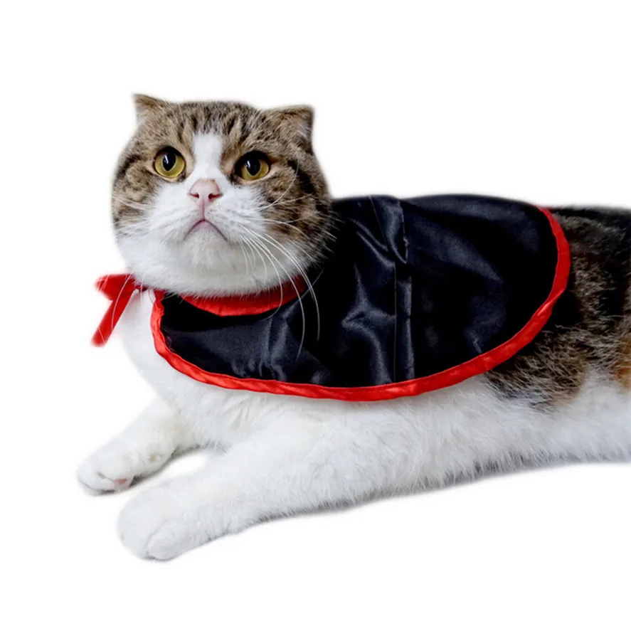 Животное собака древний Кот Хэллоуин плащ 1 шт. кошка костюмы для Хэллоуина для собак косплей ведьма плащ 0812#30