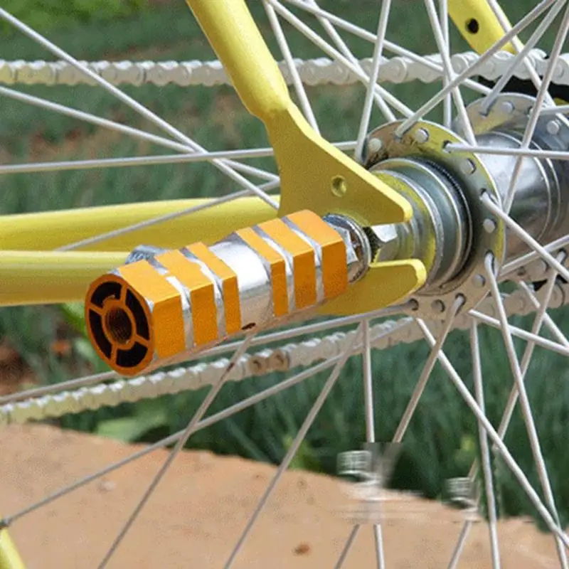 2 шт. алюминиевый сплав велосипедные Передние Задние оси подножки педали MTB велосипед BMX Аксессуары для велоспорта