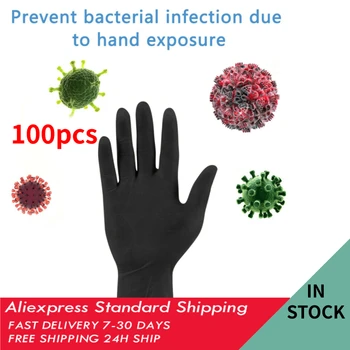 

100PCS Disposable Gloves non Latex guanti monouso Dishwashing/Food/Work/Rubber/Garden Gloves guantes desechables FAST DELIVERY 4