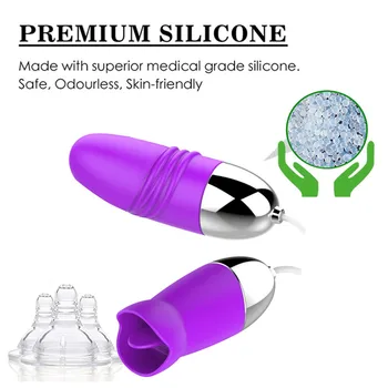 Sucking Tongue Vibrator Clit Nipple Dildo G Spot Clitoris Stimulator Pussy Licking Adult Sex Toys For Women Couples Sex Shop 6