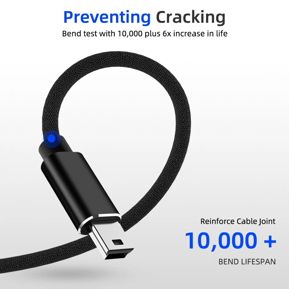 Мини USB кабель для быстрой передачи данных мини шнур MP3 MP4 плеер Автомобильный