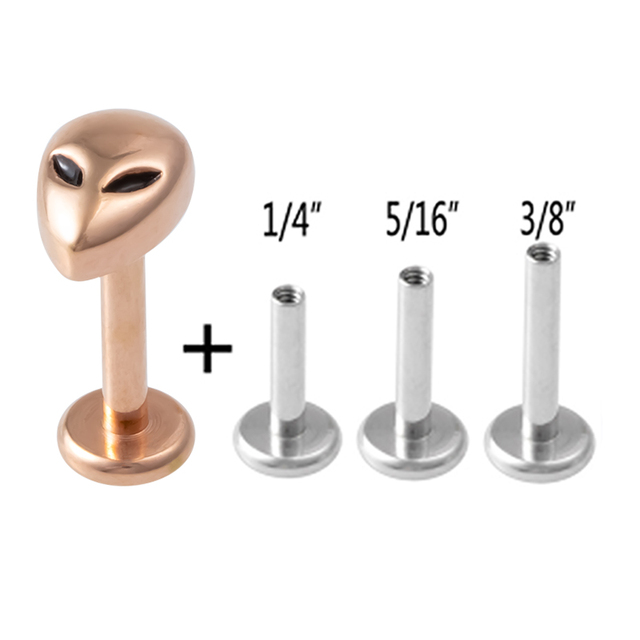Paw Labret Monroe Lip Ring Bar Stud Zircon Internally Threaded 16G Tragus Helix Ear Cartilage Piercing Earring Body Jewelry