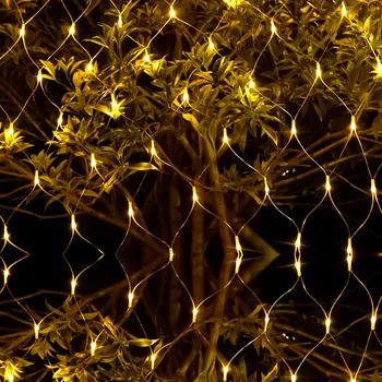 

Led Net Fish Light 1.5mx1.5m/ 3x2m/ 6x4M Mesh String Light 220/110v Fairy Garland Light Christmas Holiday Wedding Party Decor