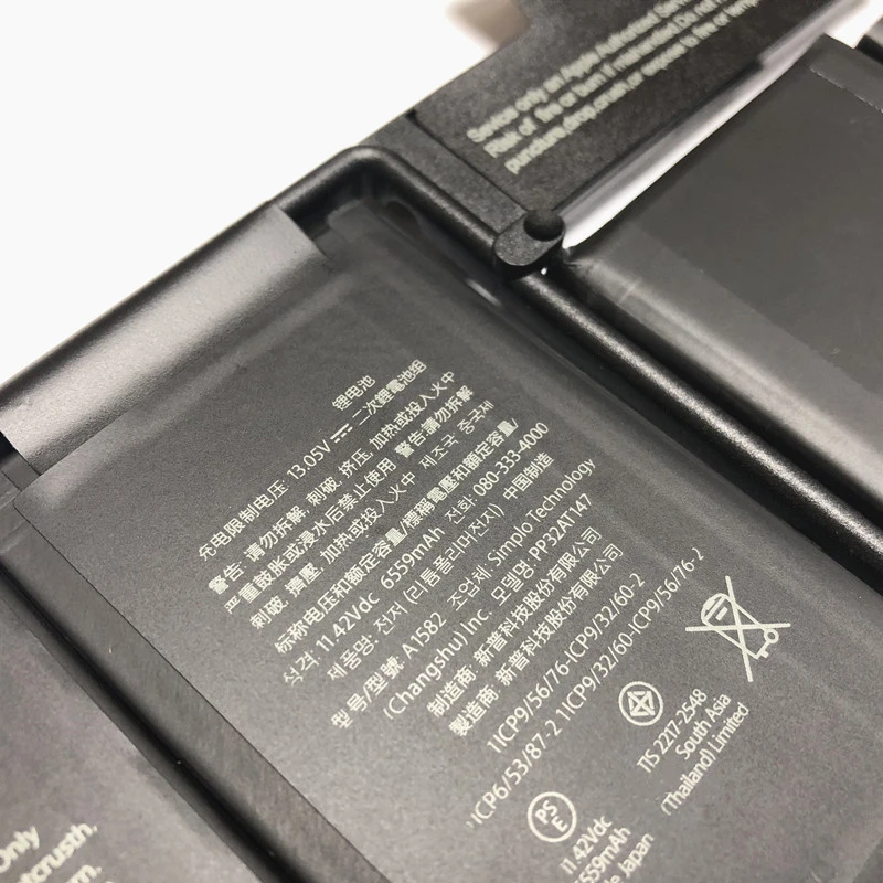 Onevan Genuíno A1582 Bateria para Macbook Pro 13 Aaa1502 Bateria 2022 Retina 74.9wh Livre Ferramentas Parafusos de Base Baterias p/ laptop - Imagem 2