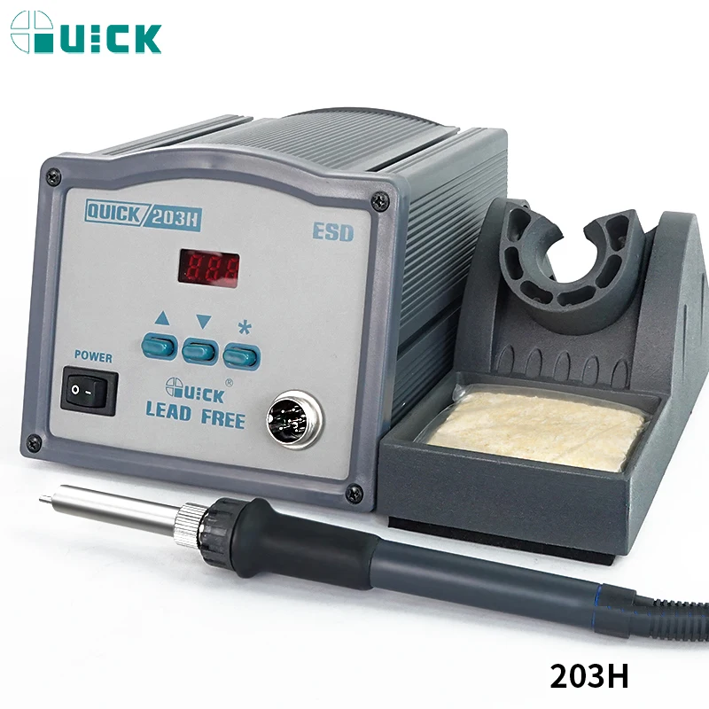 

Quick 203H Soldering Station Digital Display Constant Temperature Soldering Station Auto Rework Station For Mobile Phone Repair