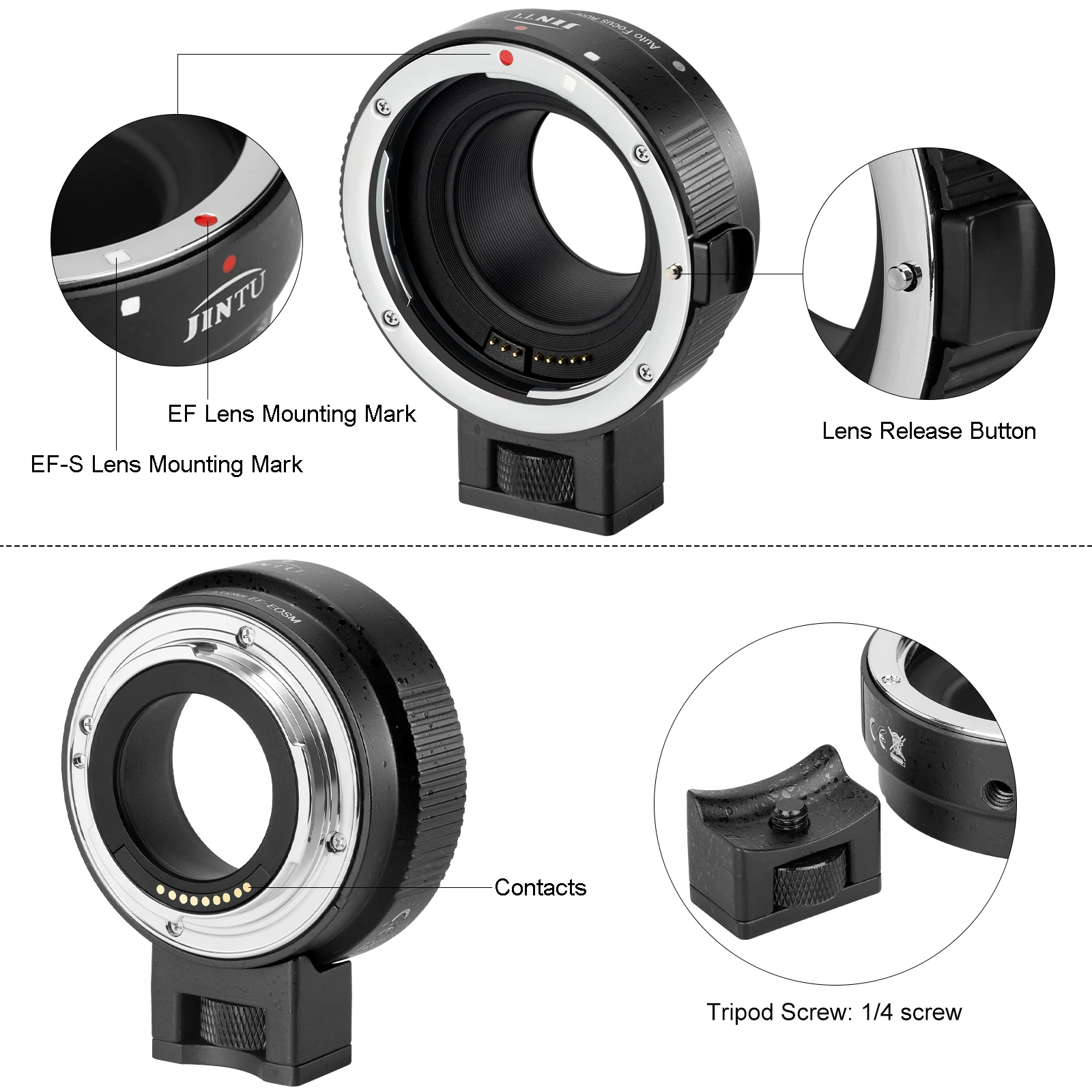 Adaptador de lentes Canon EF a EOS M Original - Comercializadora JYT