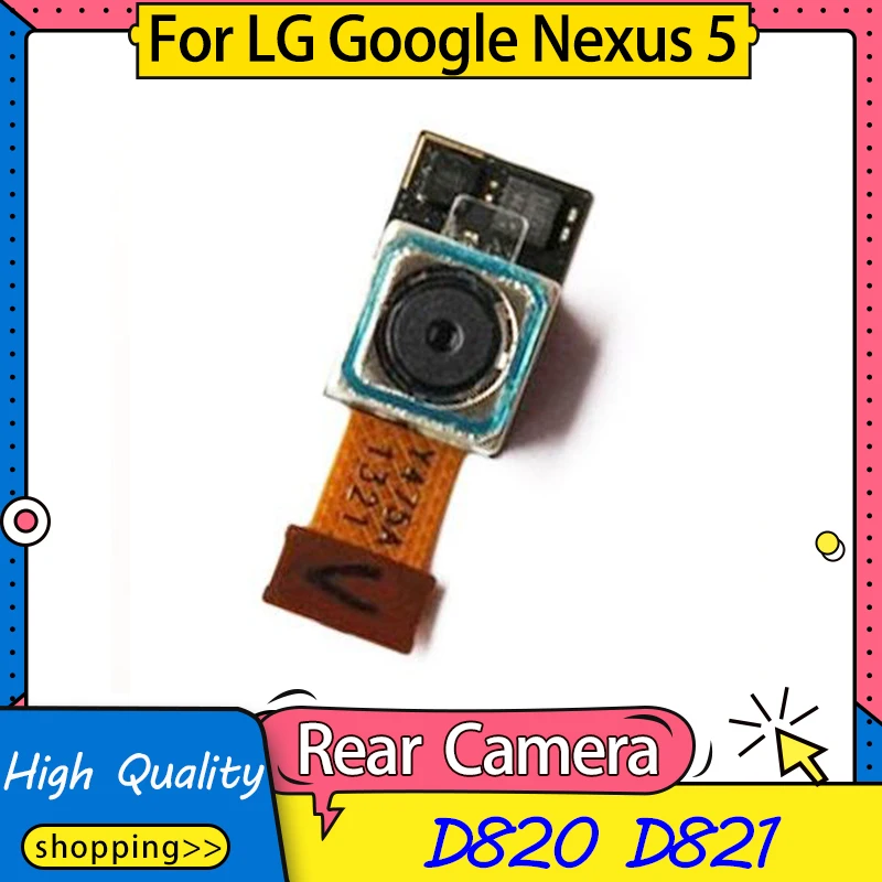 Бесплатная доставка замена б/у задней камеры для LG Google Nexus 5 D820 D821 Модуль гибкий кабель|Модули мобильных