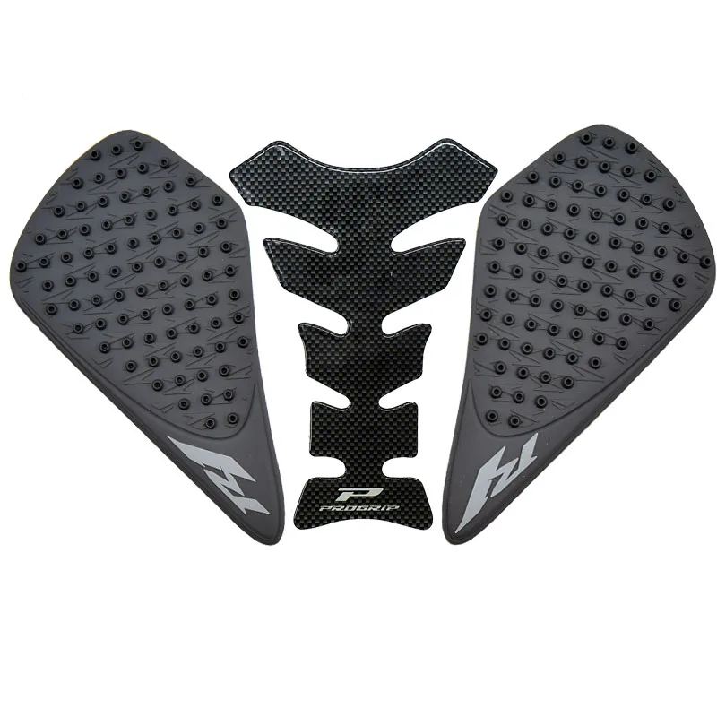 

For Yamaha R1 2007 2008 YZF R1 Sticker Black Motorcycle Protector Anti Slip Tank Pad Stickers Gas Knee Grip Traction Side Decal
