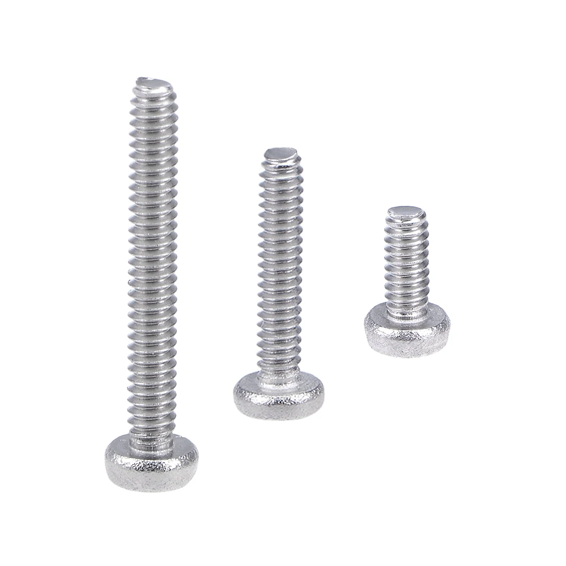 

uxcell 100Pcs Machine Screws M1.6x2/3/4/5/6/8/10/12/16mm Pan Phillips Cross Head Screw 304 Stainless Steel Fasteners Bolts