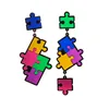 Lovely Acrylic Puzzle Drop Earrings for Women Girl Colorful Irregular Funny Cartoon Puzzles Long Earring Fashion Jewelry Brincos 1