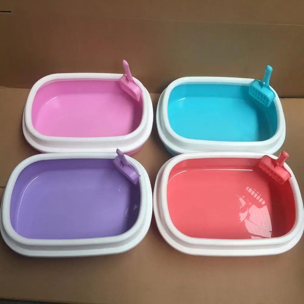 

Low-Side Semi-Closed Litter Box Litter Box Pet Supplies Quality Pet Litter Box Litter Box Low Side Protection Litter Box