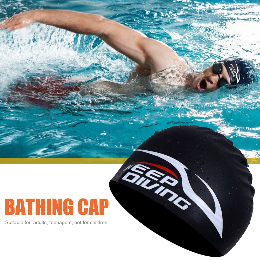 Swimming Cap Silicone Women Men Waterproof Sports Elastic Adults Swim