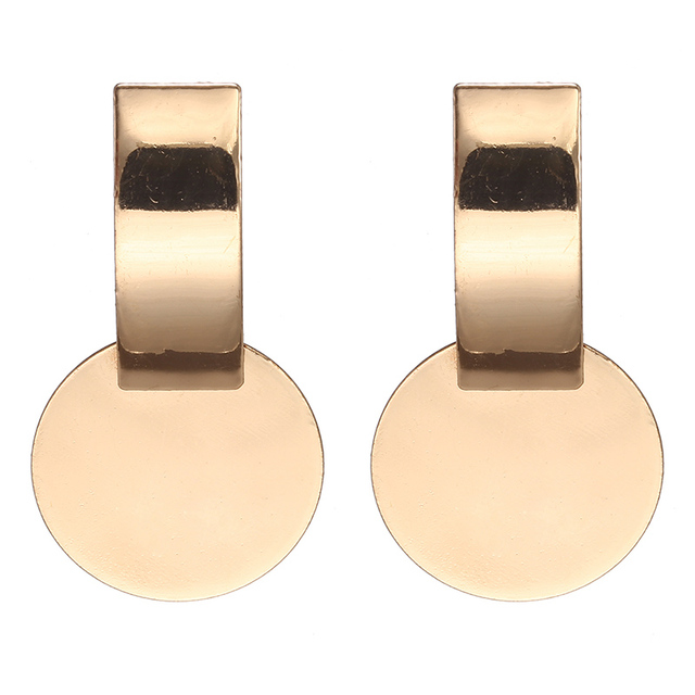 Fashion Geometric Earrings For Women Round Earrings Triangle Design Elegant Earrings For Wedding Birthday Gift