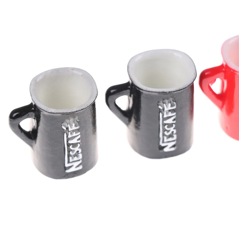 5pcs Mini Cup For Girl Miniature Dollhouse Coffee Cup Kitchen Room Food Drink Home Tableware Decor Kitchen Furniture Toys