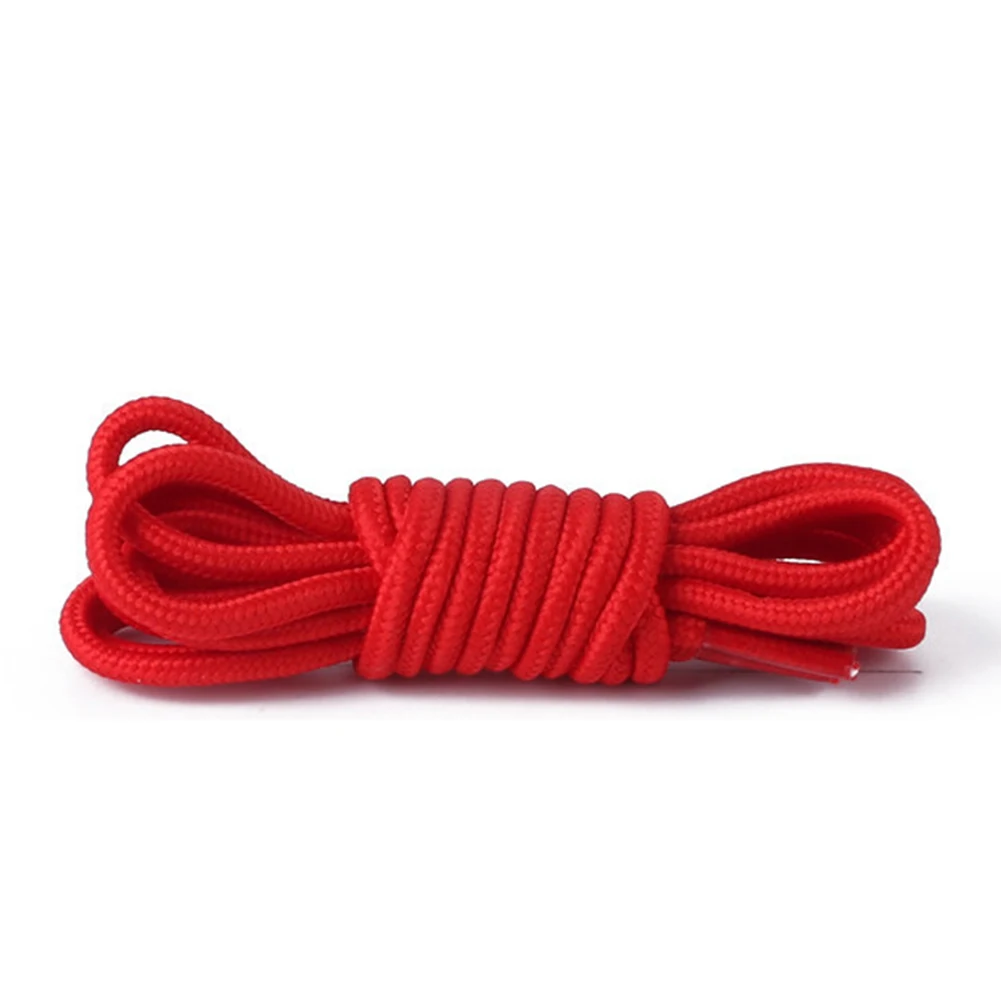 

1Pair Round Solid Color Shoelaces Top Quality Polyester Shoes Lace Solid Classic Round Shoelace For Sneakers Boots Shoes Strings