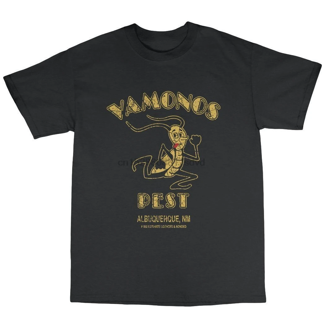 Vamonos футболка с надписью pest 100% Cotton100 % хлопок Повседневное бренд Для мужчин