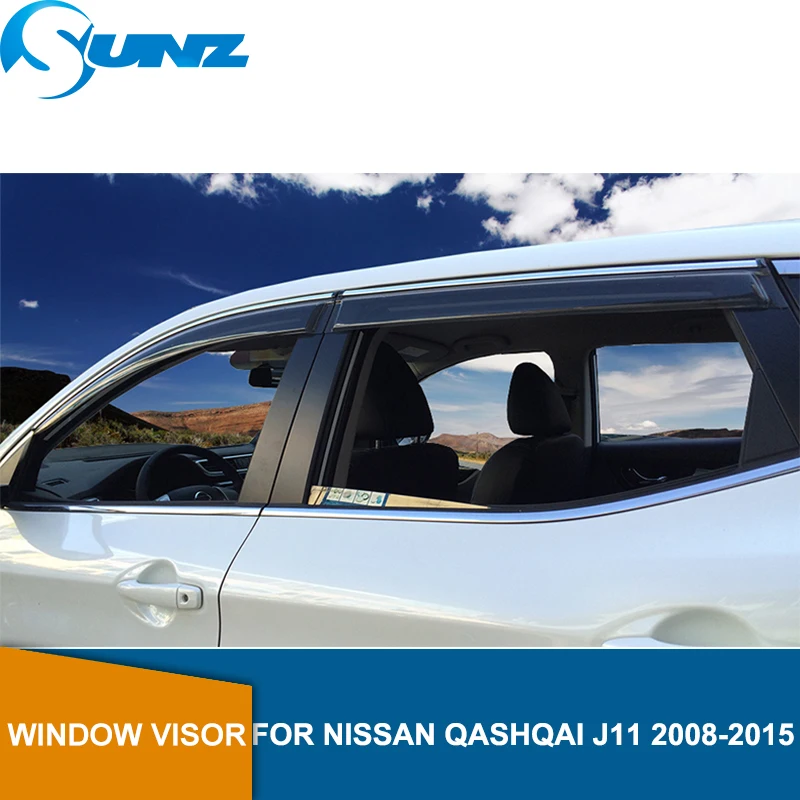 

Side Window Deflectors Of Accessories Window Guard For NISSAN QASHQAI J11 2008 2009 2010 2011 2012 2013 2014 2015 SUNZ